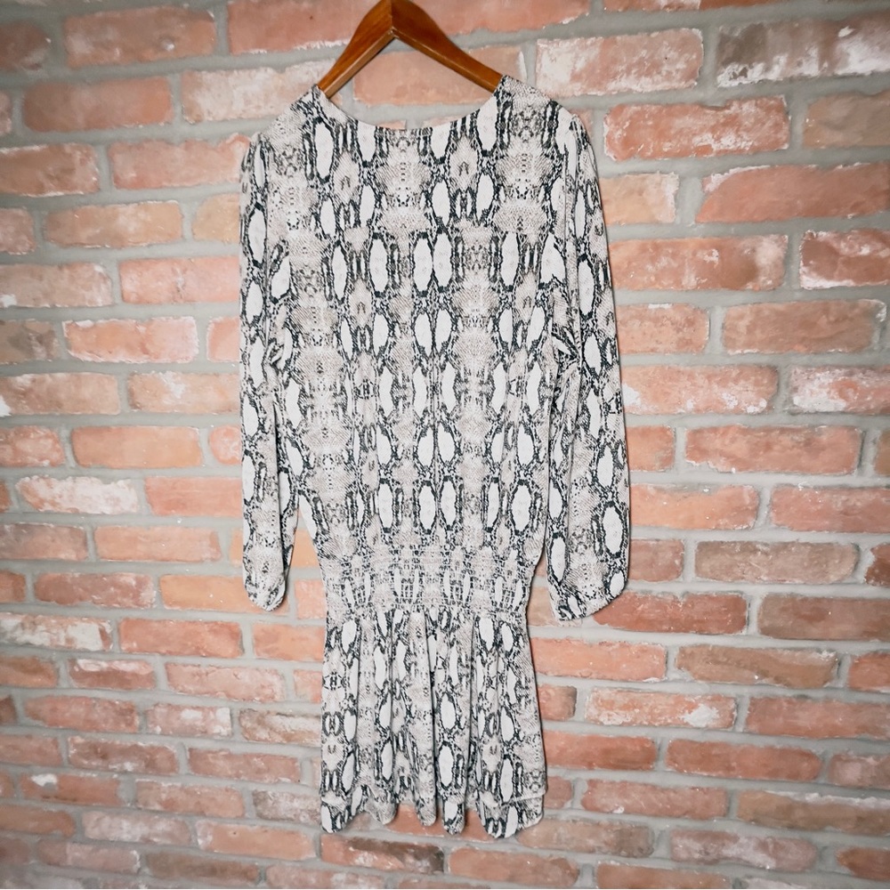Veronica M Pharrell Python Print Mini Dress - Picture 2 of 8